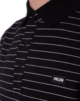 POLO TEE - STRIPE/BLACK