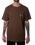 GARGOYLE TEE - BROWN/MUSTARD
