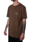 GARGOYLE TEE - BROWN/MUSTARD