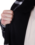 LAMB JACKET - BLACK/WHITE