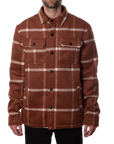 LAMB JACKET - RUST/WHITE
