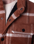 LAMB JACKET - RUST/WHITE