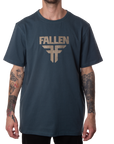 INSIGNIA TEE - BLUE/ALMOND