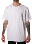 FLASH ART TEE - WHITE/BLACK