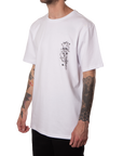 FLASH ART TEE - WHITE/BLACK