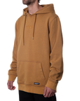 INSIGNIA EMBROIDERED HOODIE - WASHED ALMOND