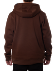 FURY PATCH ZIP HOODIE - BROWN/BLACK