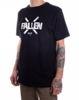 CURB TEE - BLACK/WHITE