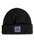 BAM BEANIE - BLACK/PURPLE