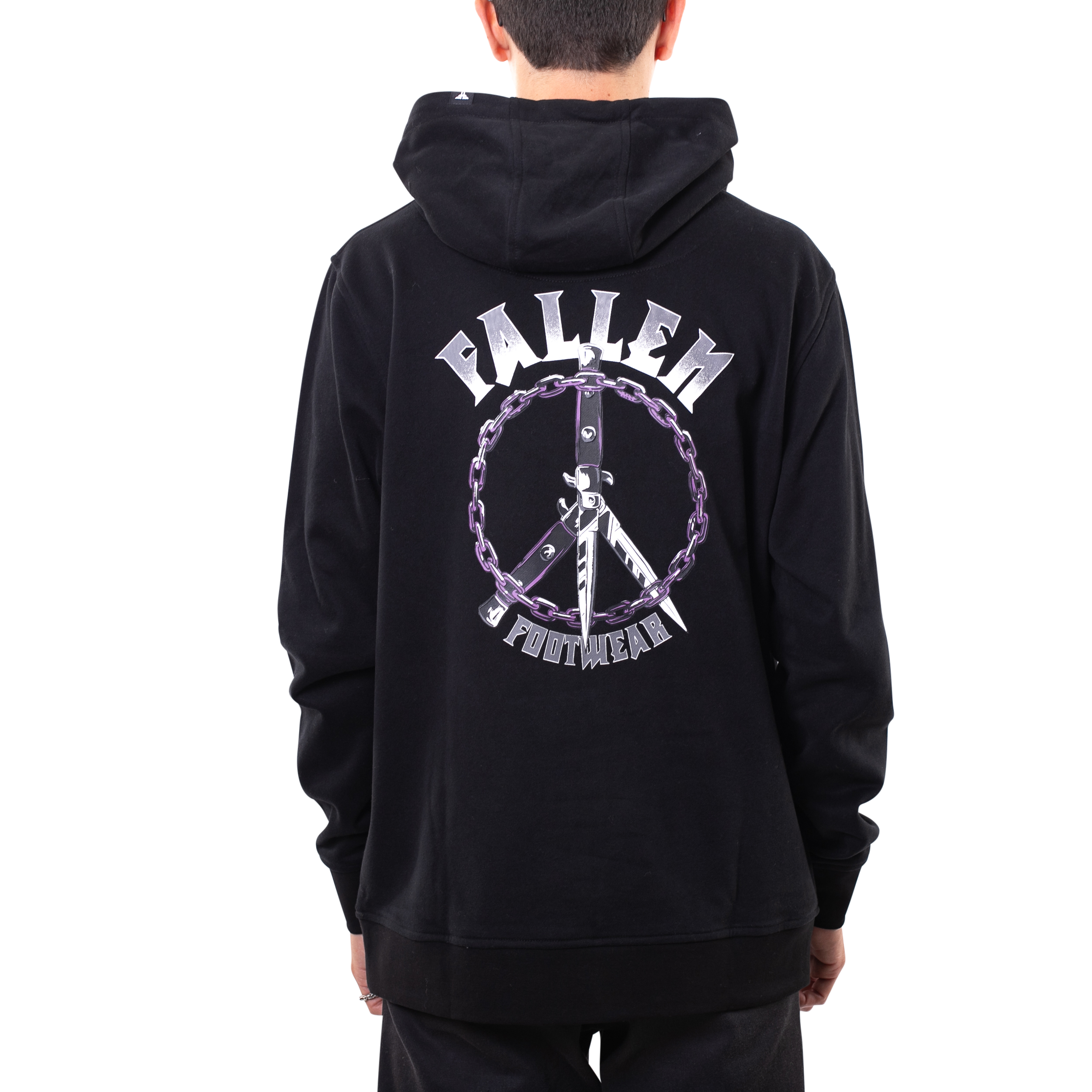 PEACE & WAR HOODIE BLACK