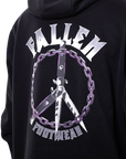 PEACE & WAR HOODIE BLACK