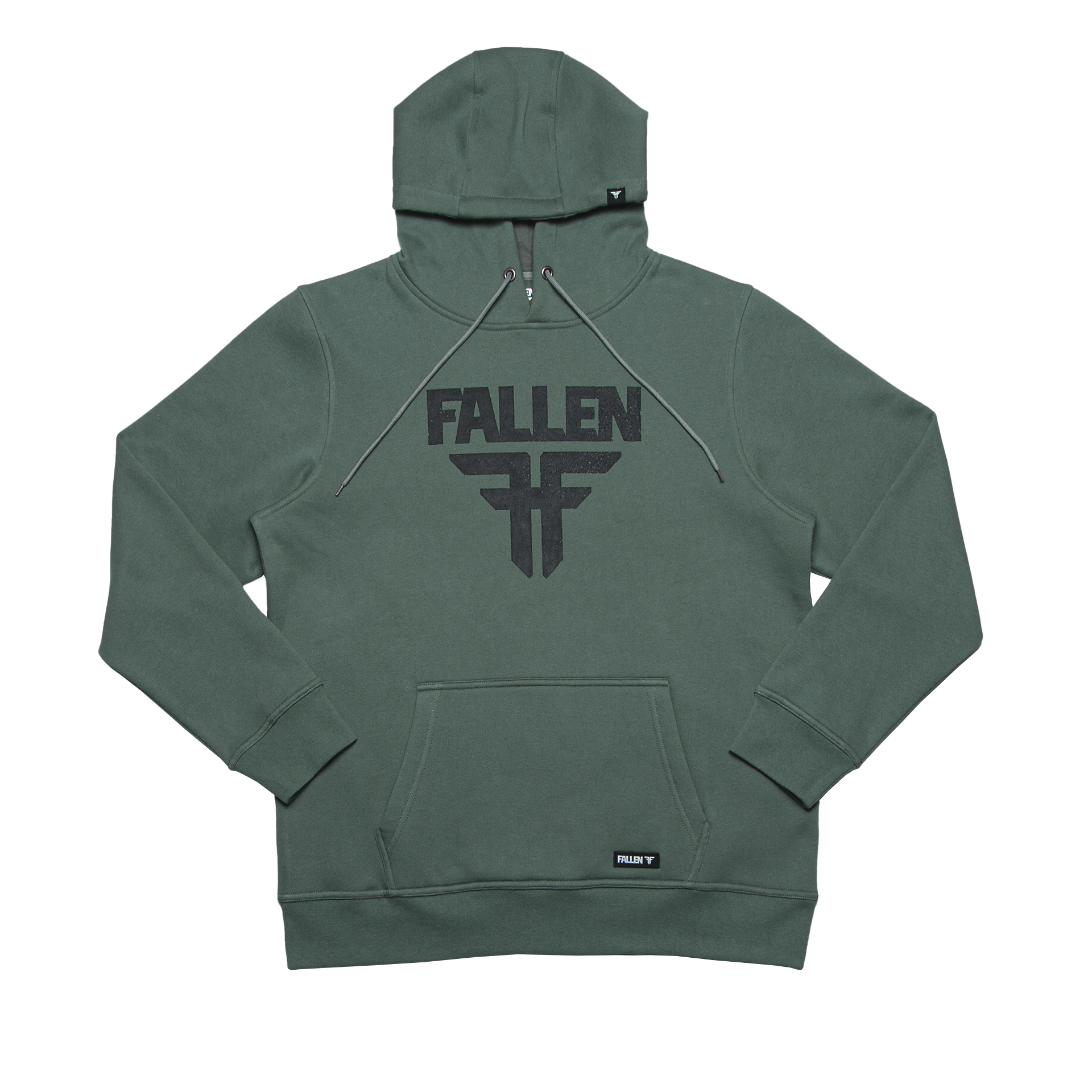 INSIGNIA HOODIE - OLIVE/WHITE
