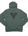 INSIGNIA HOODIE - OLIVE/WHITE
