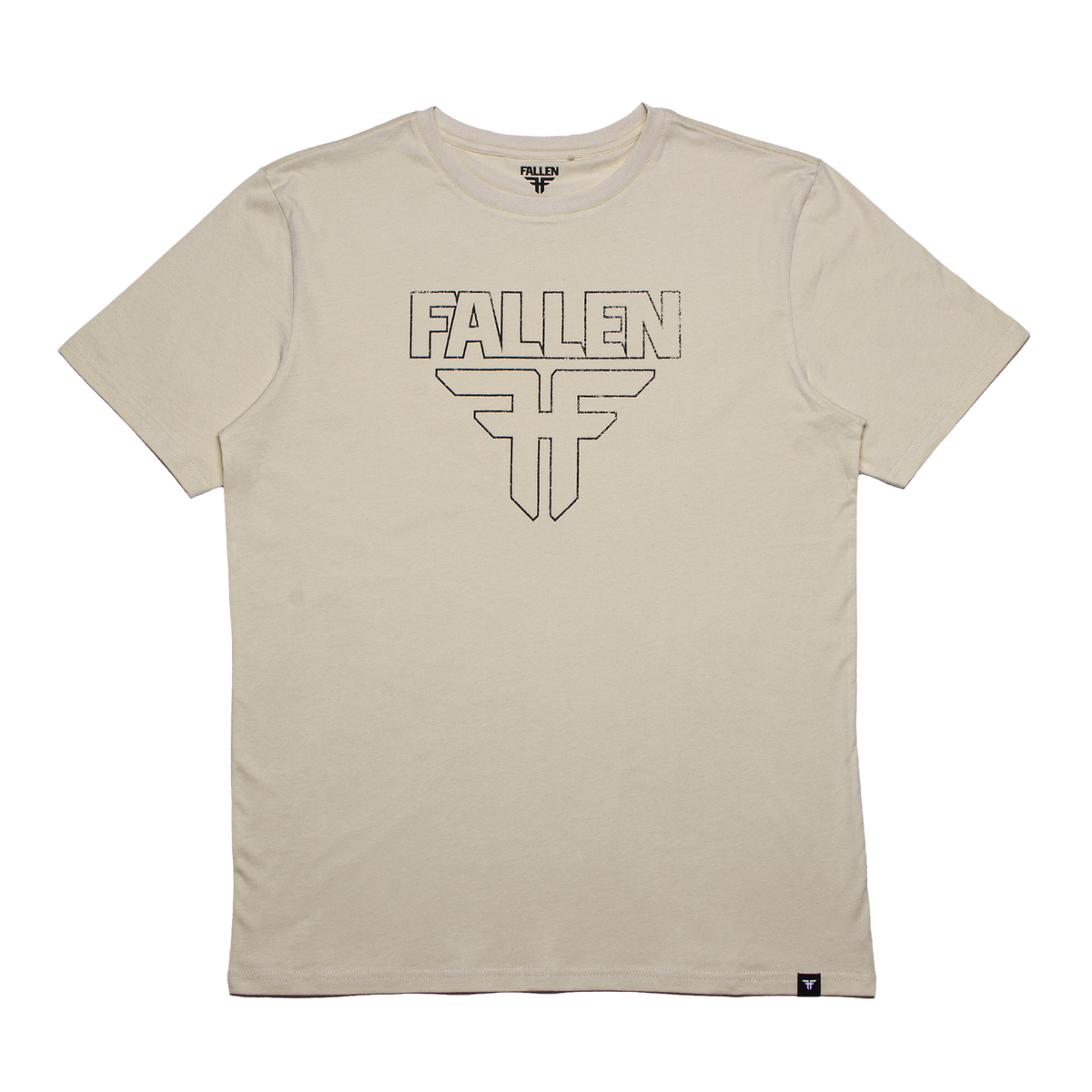 INSIGNIA TEE - IVORY/GREEN – fallenfootwear-eu