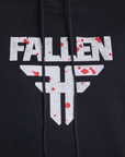 INSIGNIA HOODIE - BLACK/WHITE/SPLATTER