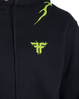 IRON HOODIE - BLACK/LIME