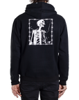 BARBED BONES HOODIE - BLACK/WHITE
