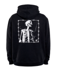 BARBED BONES HOODIE - BLACK/WHITE
