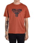 INSIGNIA TEE - RUST/WHITE