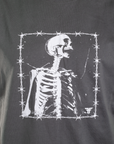 BARBED BONES TEE - IRON/WHITE