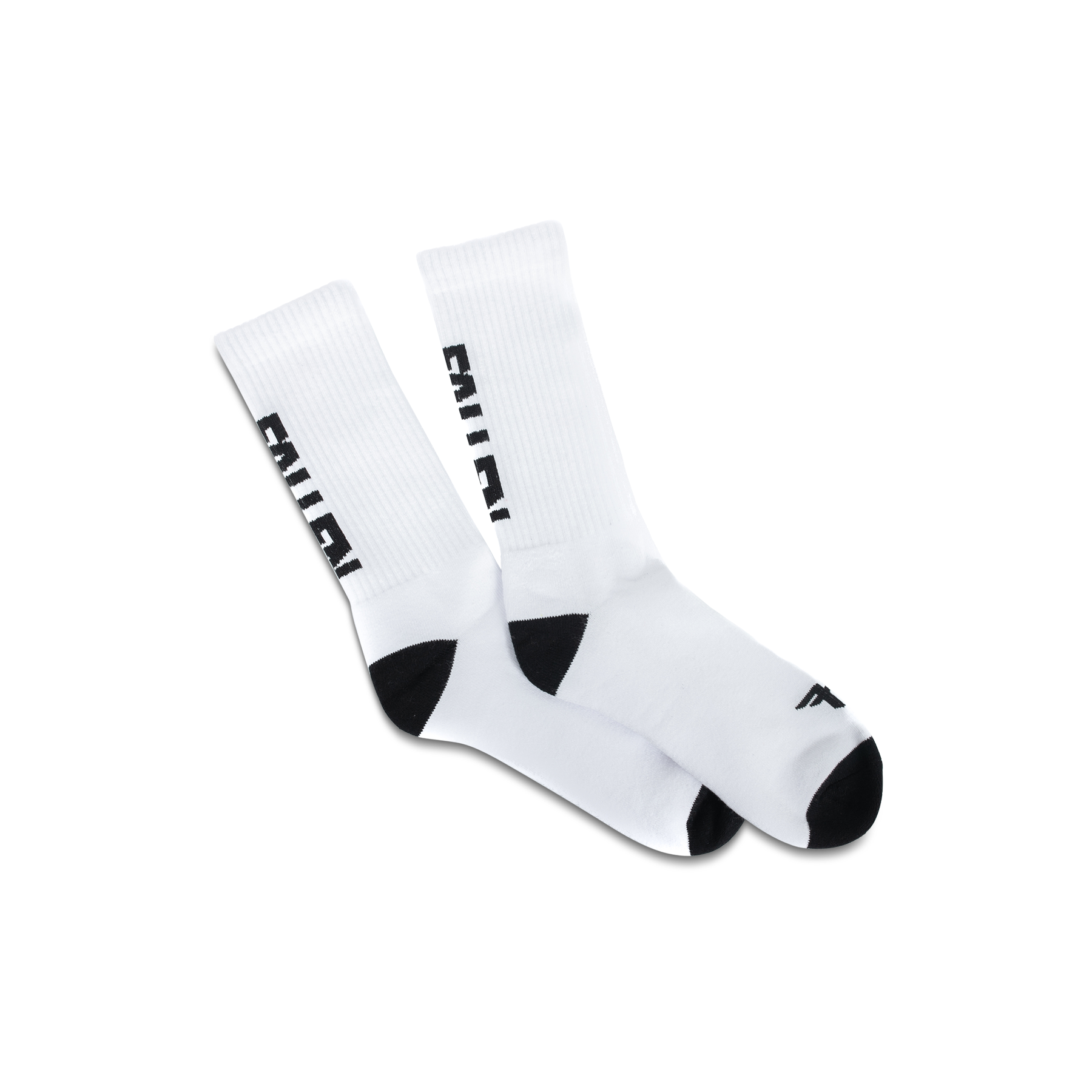 BACK LOGO SOCK WHITE/BLACK