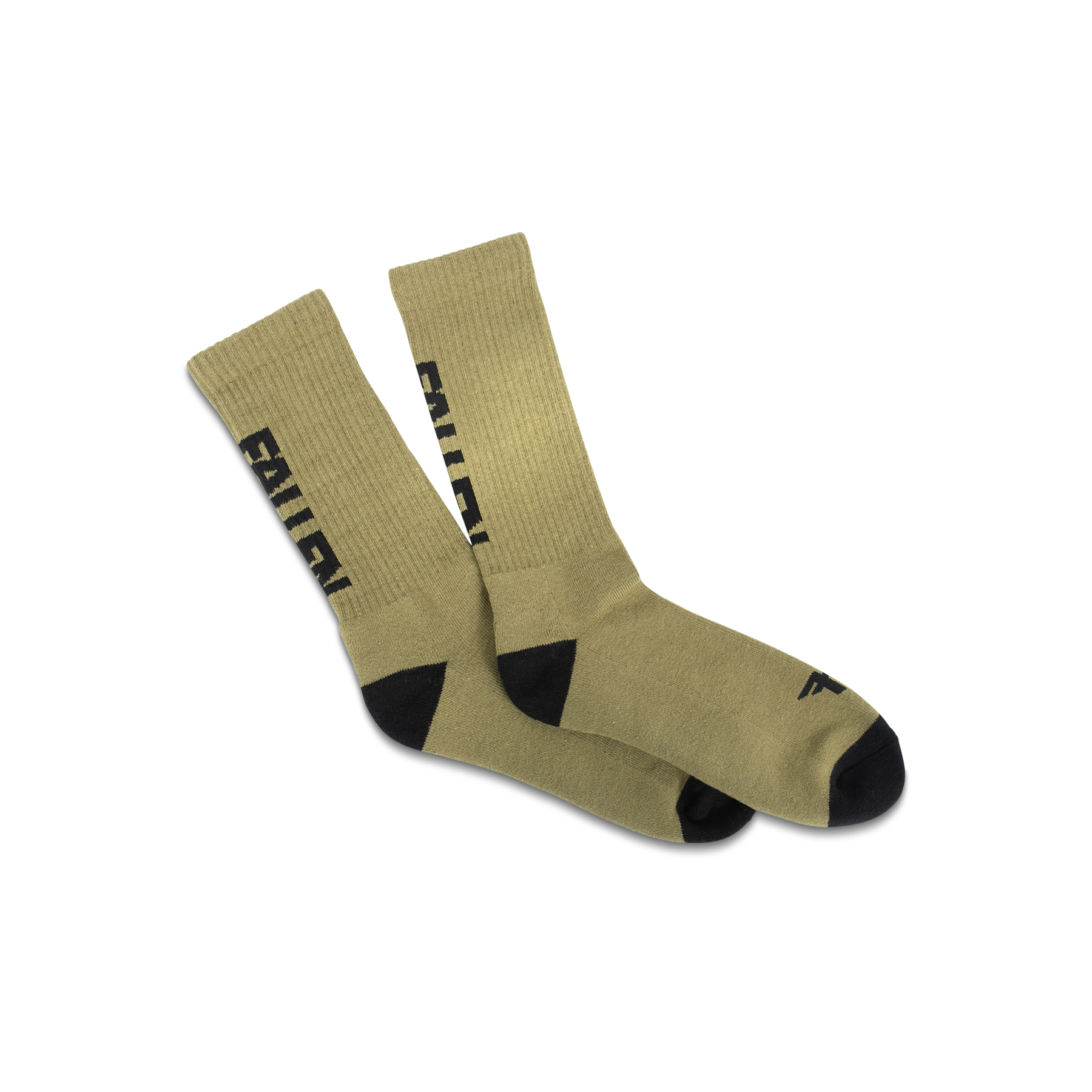 BACK LOGO SOCK GREEN MELEE/BLACK