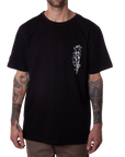 FLASH ART TEE - BLACK/WHITE