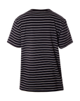 STRIPED POCKET TEE - BLACK/WHITE