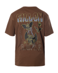 GARGOYLE TEE - BROWN/MUSTARD
