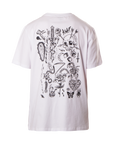 FLASH ART TEE - WHITE/BLACK
