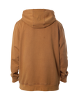 INSIGNIA EMBROIDERED HOODIE - WASHED ALMOND
