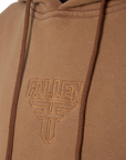 INSIGNIA EMBROIDERED HOODIE - WASHED ALMOND