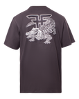 SWAMP TEE - IRON/WHITE