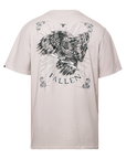 DEATH HAWK  TEE - OFF WHITE/BLACK