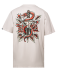 DAGA TEE - OFF WHITE/RED