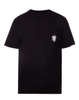 DEATH HAWK  TEE - BLACK/WHITE