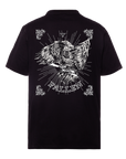DEATH HAWK  TEE - BLACK/WHITE