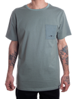 SERPENT SKIN TEE - OLIVE/BLACK