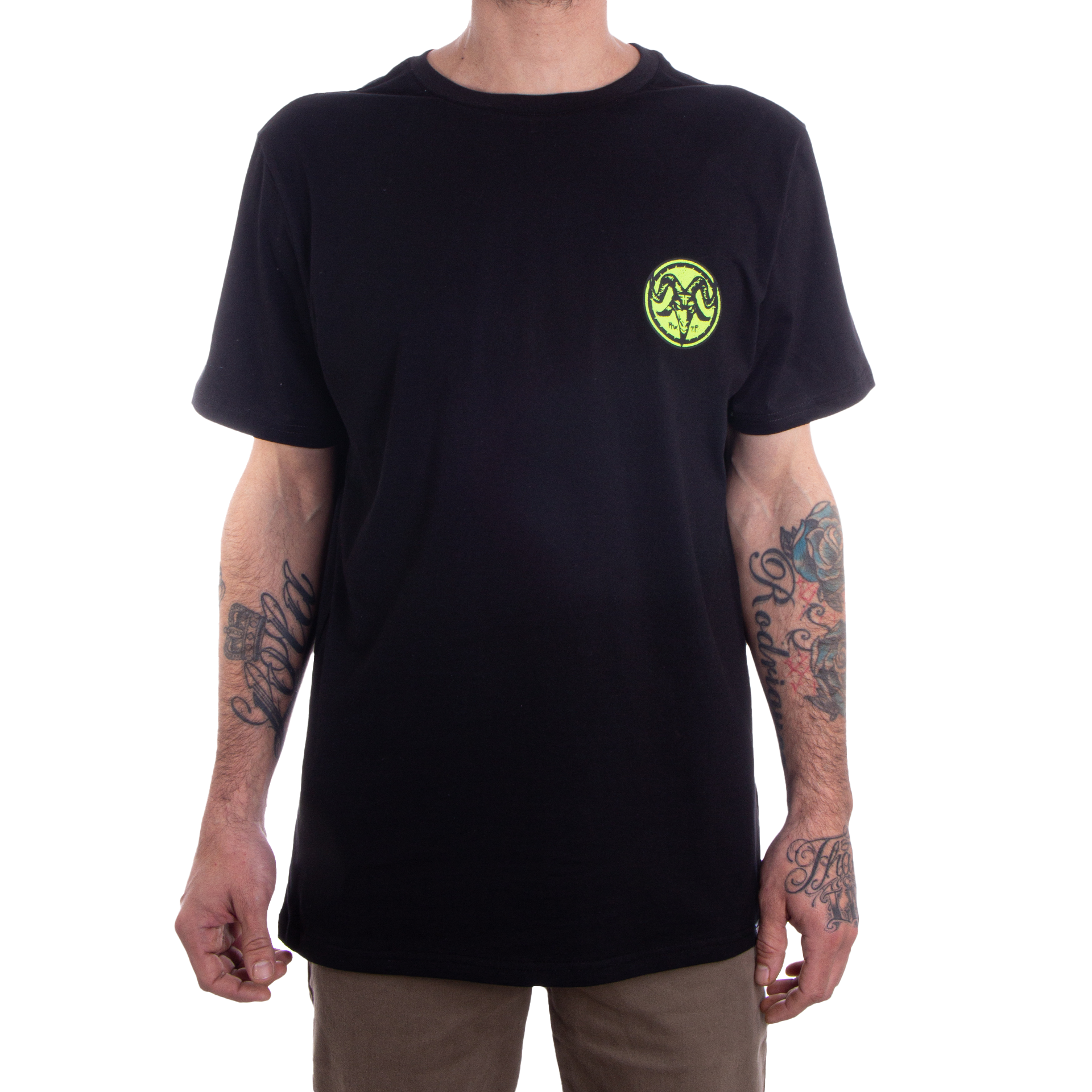 THE GOAT TEE - BLACK/LIME