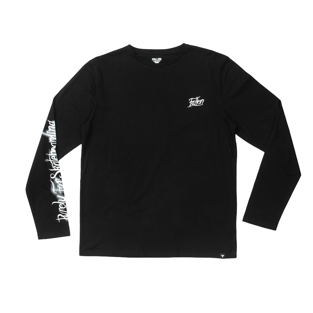PURELY FOR L/S TEE BLACK