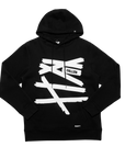 WRAPPED HOODIE - BLACK/WHITE