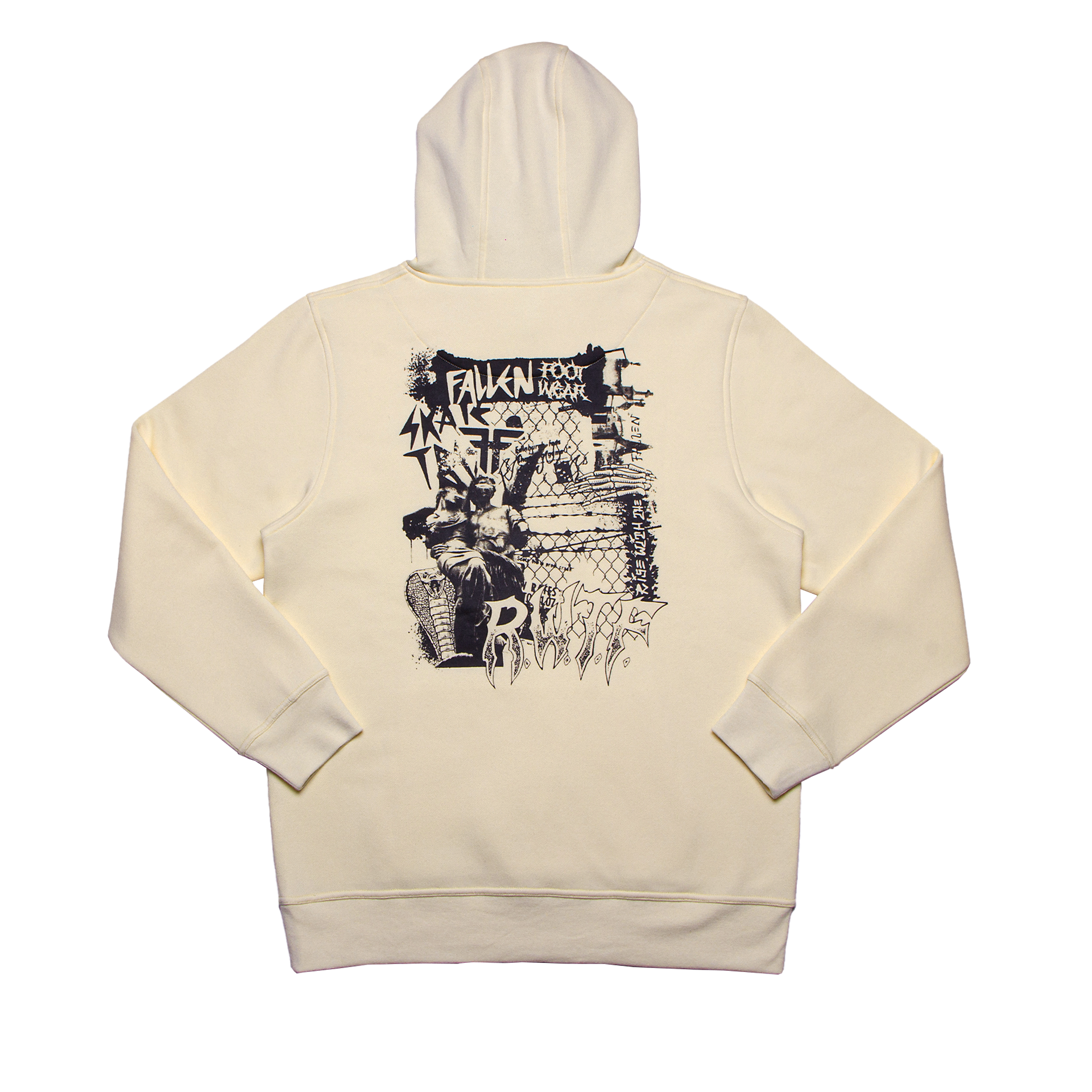 PROPAGANDA HOODIE - IVORY/BLACK