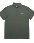 POLO OVERSIZE TEE - OLIVE/WHITE