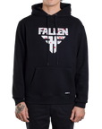 INSIGNIA HOODIE - BLACK/WHITE/SPLATTER