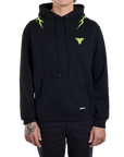 IRON HOODIE - BLACK/LIME