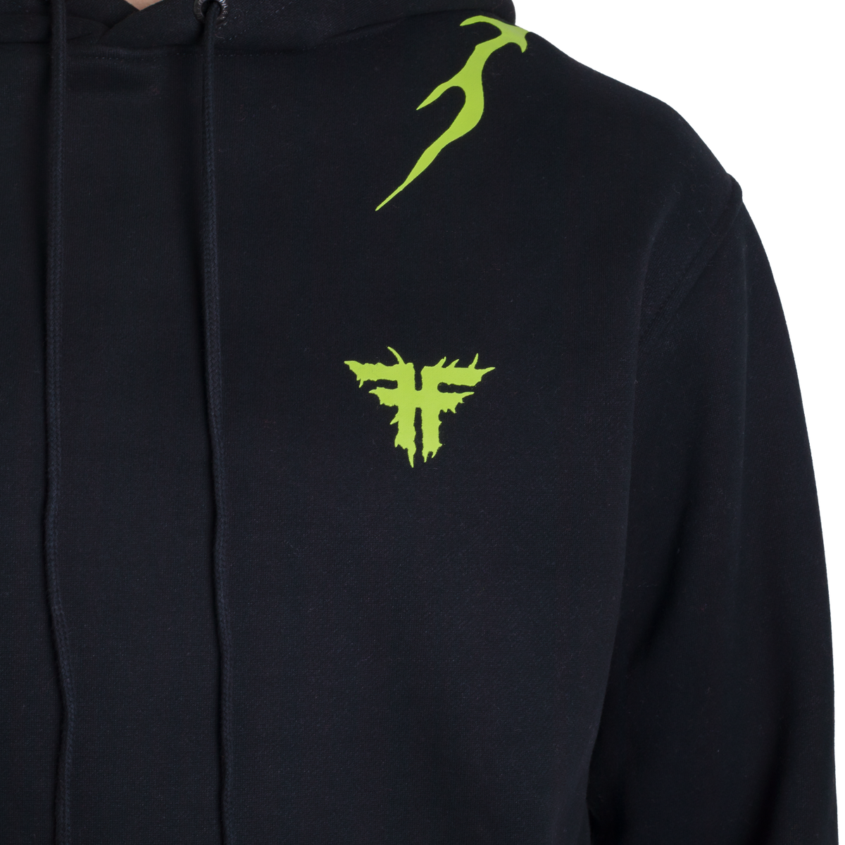 IRON HOODIE - BLACK/LIME