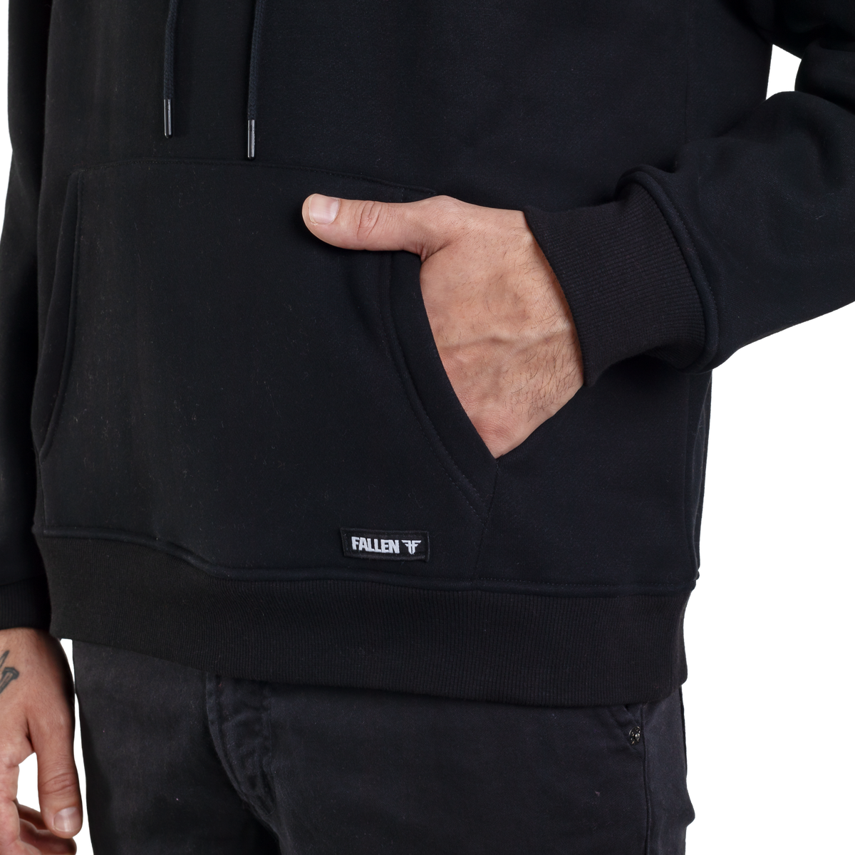 IRON HOODIE - BLACK/LIME