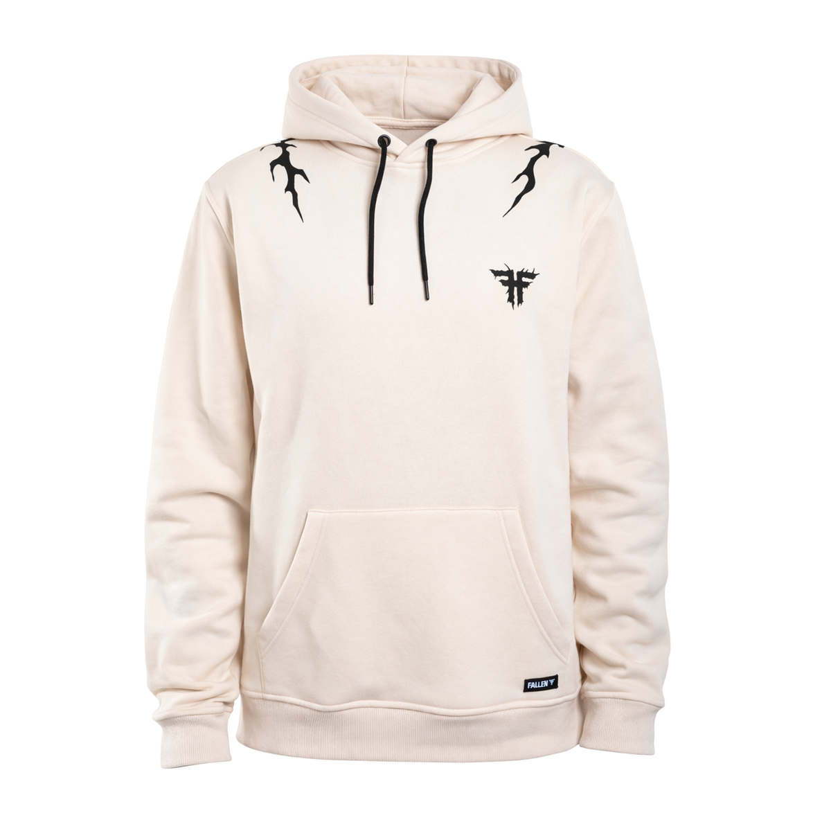 IRON HOODIE - OFF WHITE/BLACK