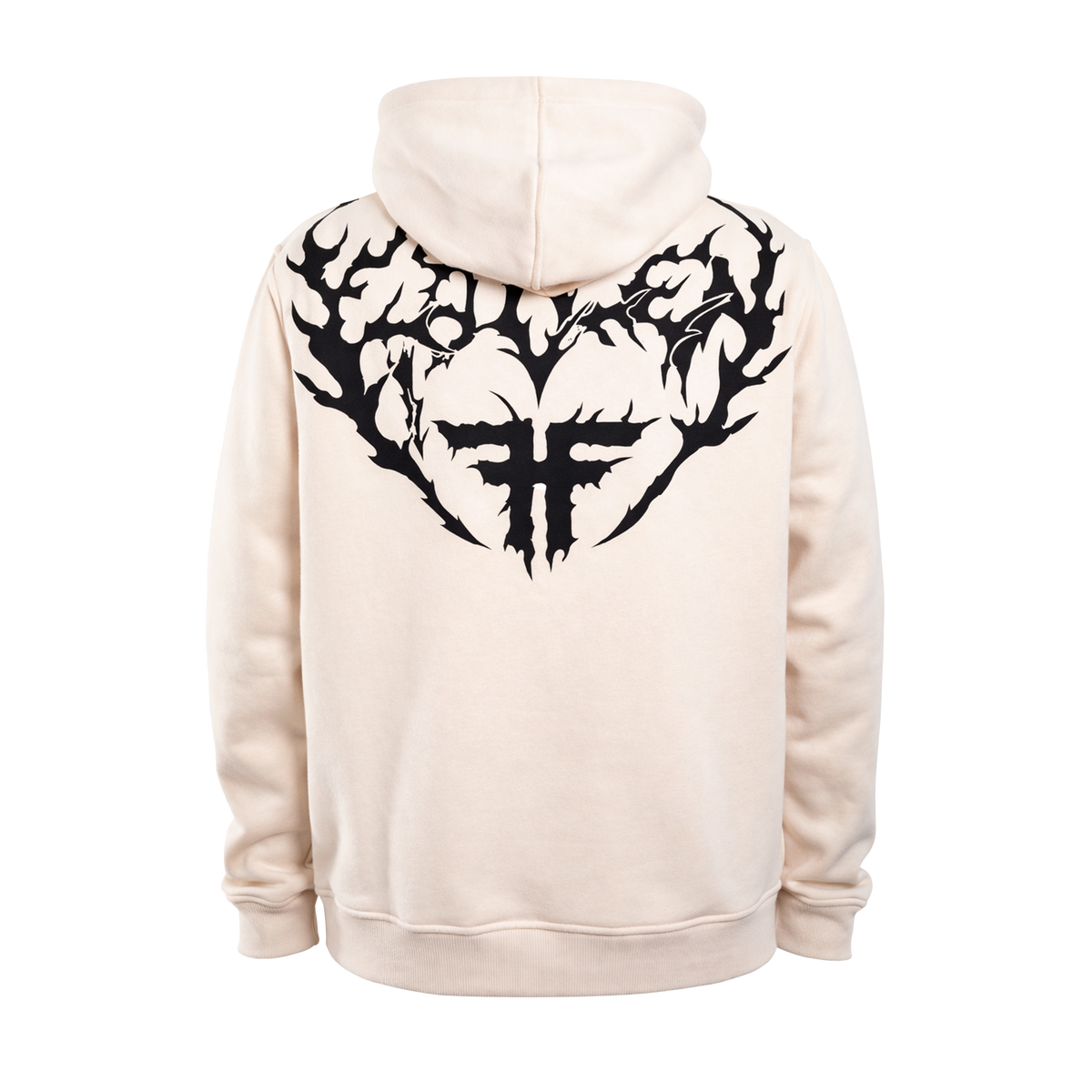 IRON HOODIE - OFF WHITE/BLACK