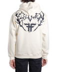 IRON HOODIE - OFF WHITE/BLACK